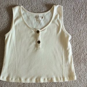 Jak & Peppar ribbed tank ivory sz 12